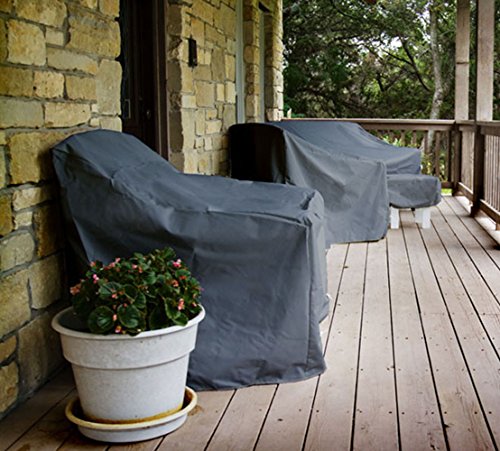 FLR Chair Cover for Outdoor Furniture Square Black Waterproof 27in Patio Table Cover Lightweight Patio Furniture Covers for Garden Furniture