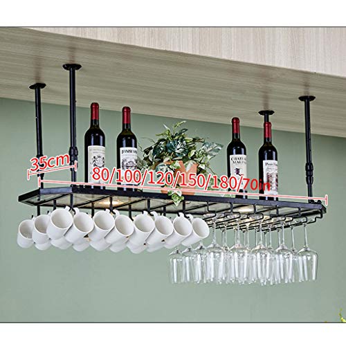 Stylish Simplicity Down Wine Rack Multifunctional Wine Rack Glass Wine Glass Holder Vintage Wrought Iron Wine Rack - Restaurant Kitchen Bar Glass