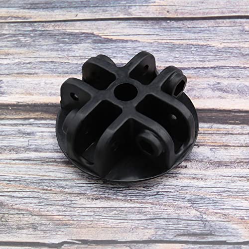 ECSiNG 4-Way Roof Centre Bracket Canopy Connector Joint for Gazebo Tent Circular Apex Bracket Gazebo Tent Replacement Accessories Plastic Black