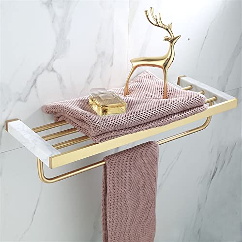 HIGOH Towel Racks,Bathroom Towel Rack Wall Mounted Towel Holder,Bathroom Accessories,Brushed Bathroom Shelf,Towel Rack,Towel Hanger,Towel Holder