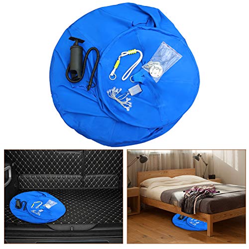 MIMIEYES Hammock Swing Waterproof Hanging Tent with LED Lights Maximum Load 330 lbs (blue)