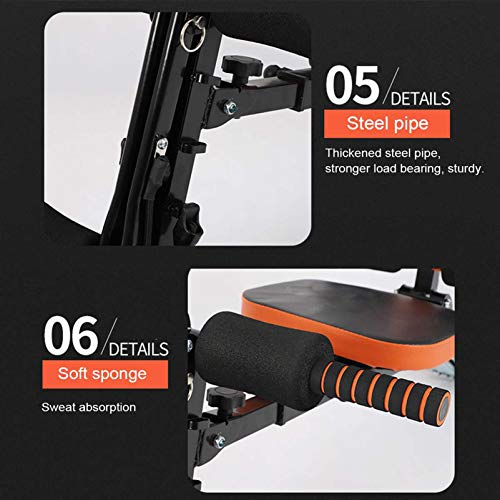 ZXYWW Core & Abdominal Trainers Strength Training Equipment, Home Gym Ab Workout Machine Sit-Up Machine, Thighs Arms Chest Workout