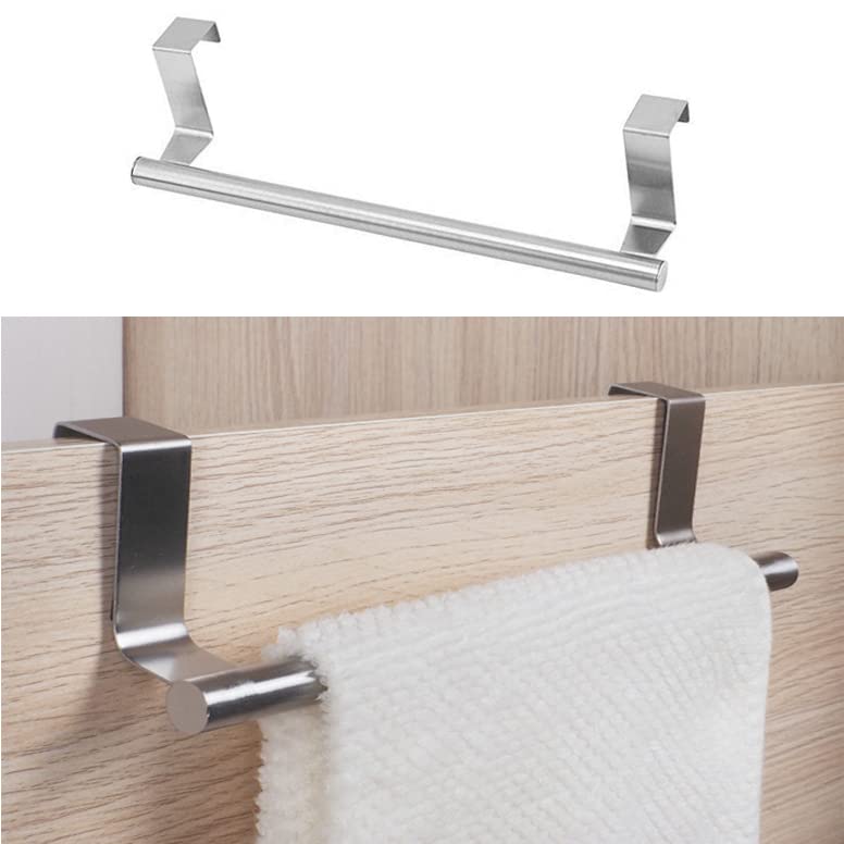 Towel Rail Over the Door Towel Holder Stainless Steel Stainless Steel Anti Slip Over Rea Towel Holders Without Drilling Waterproof and Rustproof