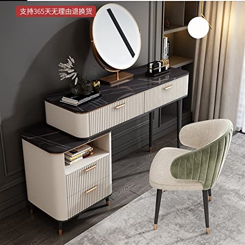 BVDSG Dressing Table Solid Wood Retractable Dressing Table Bedroom Furniture Storage Cabinet