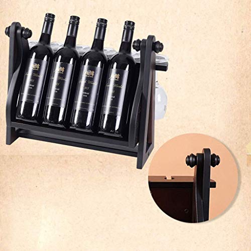 NEOCHY Wine Rack,Multi-Functionalwine Rack Creative Wine Rack Homenishings Wine Bottle Holder Simple Display Stand