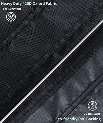 Landrip Garden Furniture Covers, Extra Large Outdoor Garden Table Covers Rectangular, Waterproof, Anti-UV, Heavy Duty 420D Patio Set Furniture Co