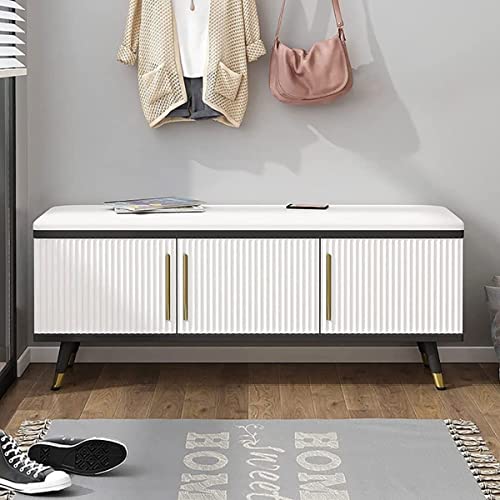 LILIKY Change Shoe Stool Multi-functional Entrance Change Shoe Stool Shoes Storage Bench