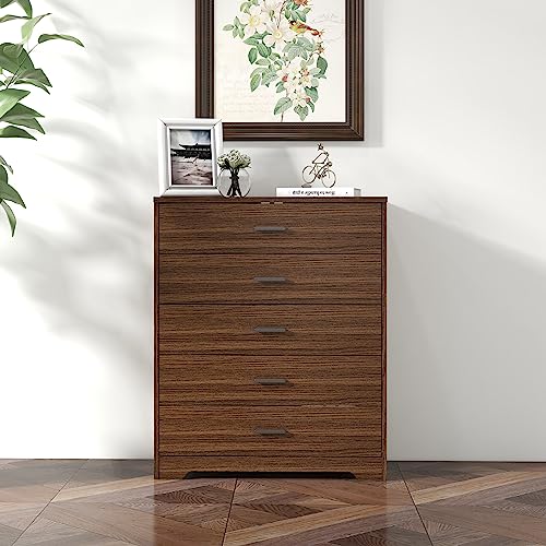 Panana Dresser for Bedroom with 5/6 Drawers, Wooden Chest of Drawers, Storage Organizer Unit Dressers for Bedroom, Living Room, Hallway, Nursery
