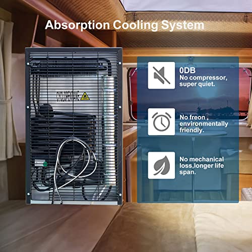 SMETA 12v fridge, Camping Fridge 12v 240v, 12V Fridge for Campervan, Campervan Fridge Caravan Fridge with Lock for Van, RV, Motorhome, Office, Do