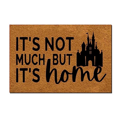 Msimplism.D Doormat Home Decor Funny Doormat It's Not Much But It's Home Doormat Funny Mats Monogram Doormat Indoor Outdoor Rubber Welcome Mat No