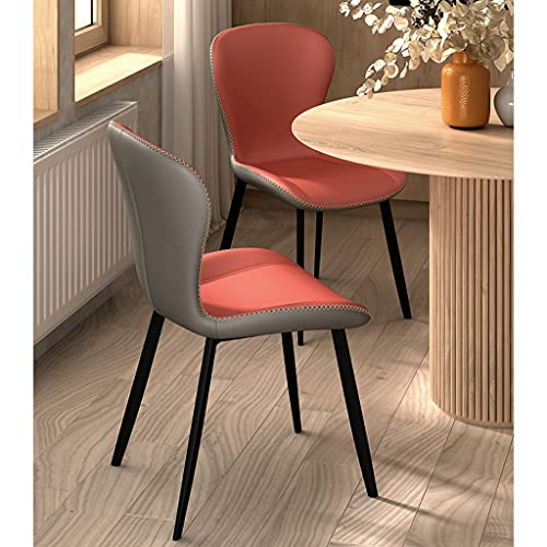 Kitchen Dining Room Furniture Chairs Kitchen Dining Chairs Set Of 4,Water Proof Leather Side Chairs with Carbon Steel Legs Faux Matte Leather Acc
