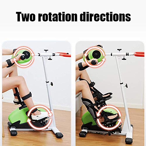 LUNEZY Electric Pedal Exerciser Bike Rehabilitation Machine, Arm and Leg Pedal Exercise Bike, Adjustable Fitness Rehab Equipment, for Seniors Gym