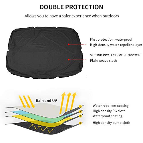 sinyea Replacement Canopy Swing Seat Chair,Swing Chair Canopy Replacement,Waterproof/UV Resistant Swing Canopy Cover, Cover Patio Hammock Cover T