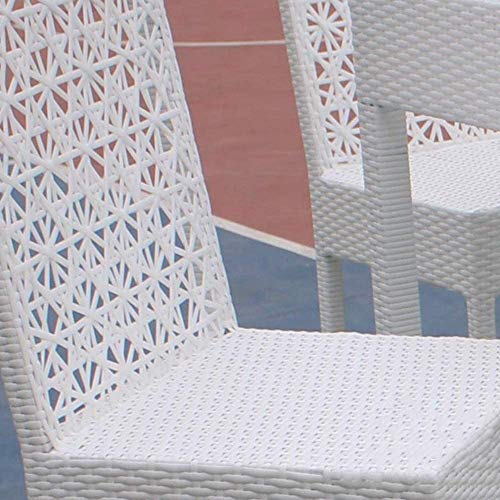 Mhome Plastic Woven Rattan Repair Material for Outdoor Garden Patio Furniture, Durable Wicker Bench Chair Table Repair Kits (White)