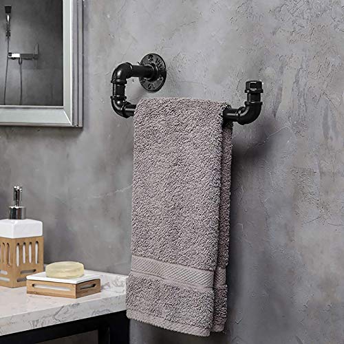HIGOH Towel Rack Iron Towel Rack,Bathroom Towel Rails,Wall Mounted Retro Metal Towel Racked Surface,For Kitchen,Bathroom,Craft Room Bathroom Hard