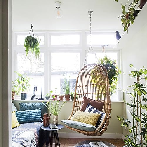 MIVIDE 2 pack Heavy Duty Swing Hangers, Hammock Hook for Wall, Wood, Stainless Steel 360° Rotate Swing Hook for Yoga Hammock Chair