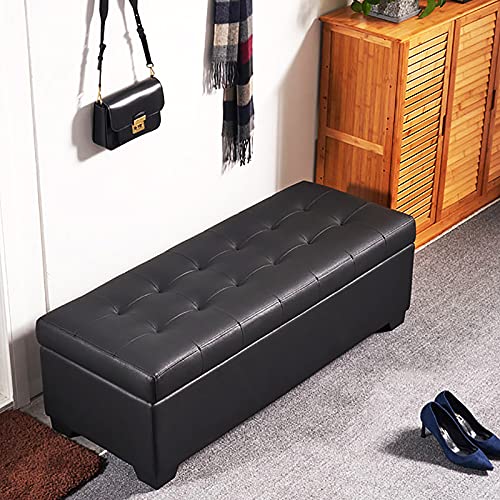 shoe storage bench ottoman Storage Benches Faux Leather storage Ottoman bench, End Of Bed Bench With storage,Modern Decorative Furniture Living R