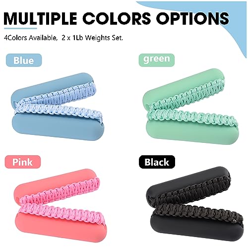 BOOSTEADY Hand Weights Set, Soft Dumbbells Sets with Hand Strap for Women Men, Strength Training Equipment Workout Weights for Yoga, Dance, Pilat