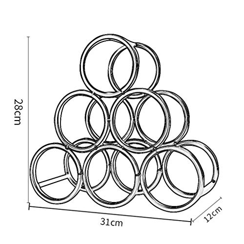 NEOCHY Wine Rack Household Iron Living Room Wine Cabinet Decoration Rack European Wine Display Rack