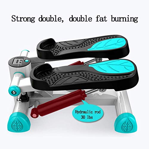 LLRYN Household Mute Stepper Hydraulic Mute Multifunctional Pedal Indoor Sports Stepper Leg (Color : Vert)