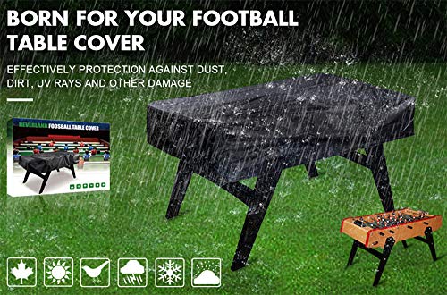 Foosball Table Cover MAYHOUR 420D Oxford Foosball Billiard Outdoor /Indoor Waterproof Sun UV Dust Protect Rectangular Patio Coffee Chair Billiard