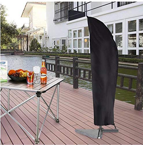 UCARE Garden Umbrella Cover Waterproof Parasol Cover Patio Banana Umbrella Cover with Zipper for 9ft-13ft Cantilever Outdoor Market Umbrellas Cov