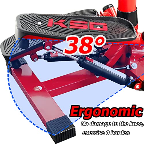 Load-Bearing 440LBS Stepper Walkout Multi-Function Fitness Step Machine Trainer Stair Stepper Machine with Handlebar, Twisting Machine, Resistanc