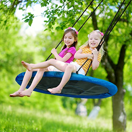Large Nest Swing Seat Basket - Durable Frame with Rope Hanging Kit - 110cm, 180kg Capacity | Outdoor Kids Play Summer Garden Accessory