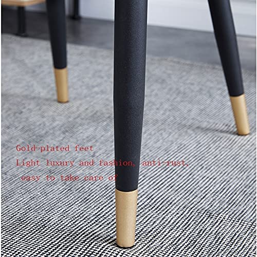 Kitchen Dining Room Furniture Chairs Dining Chairs Set Of 6 Matte PU Leather Upholstered Kitchen Side Chairs Mid Century Modern Metal Leg Living