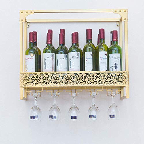CRODY Wine Racks,Modern Dining Room Wall Mounted Wine Rack | Bottle and Glass Holder | Home and Kitchen Décor | Storage Rack | Bar Decoration Dis