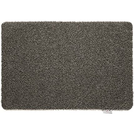 50cm x 75cm HUG RUG (charcoal design) machine washable doormat dirt trapper absorber door mat