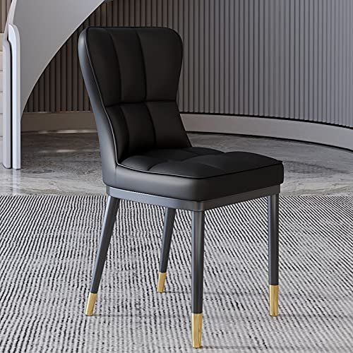 Kitchen Dining Room Furniture Chairs Modern Kitchen Dining Chairs Set Of 4,PU Leather High Back Padded Soft Seat Living Room Chairs Water Proof L