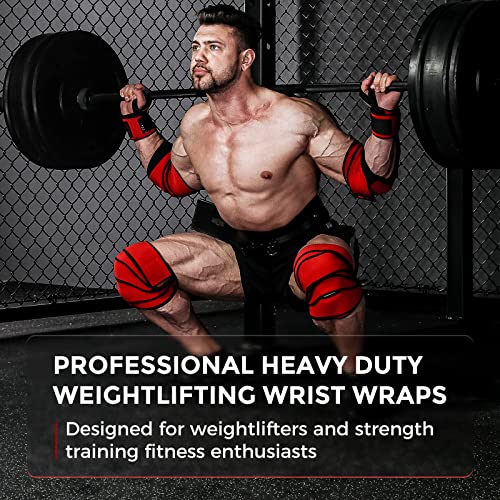 INNSTAR Weight Lifting Wrist Wraps Supports, | 45CM, 60CM, 90CM | Professional Gym Lifting Straps for Fitness, Strength Training, Bodybuilding, D