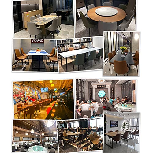 Kitchen Dining Room Furniture Chairs Dining Chairs Set Of 6 Living Room Side Chairs Water Proof PU Leather Kitchen Chairs with Metal Legs Kitchen