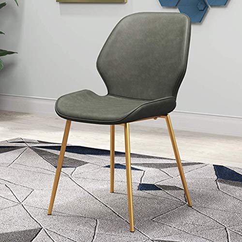 dining chair Kitchen Dining Room Furniture Chairs Dining Chairs Set Of 6 Vintage Dining Side Chairs PU Cushion Seat Bar Chairs Metal Legs Non-Sli