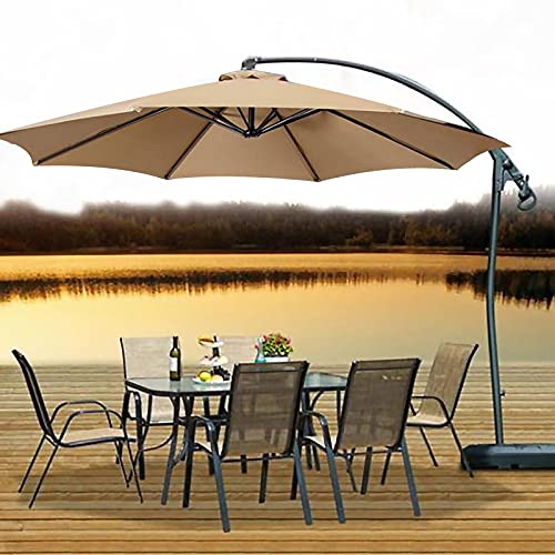 KHBNHJ 8 Ribs Sun Umbrella Replacement Cloth, 2.7m Garden Parasol Canopy Cover for Patio Sun Umbrella, Market Table Umbrella Replacement Canopy B