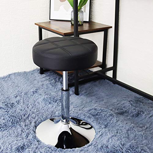 FURWOO Round PU Leather Salon Massage Chair Adjustable Swivel Stool Work Chair Hairdressing Work Stool Barber Shop Beauty Salon Nail Beauty Chair