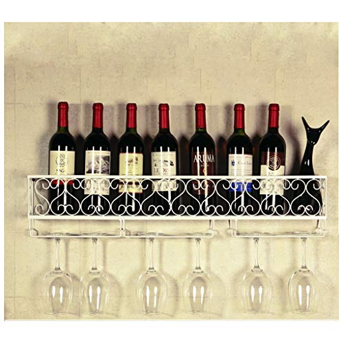 Stylish Simplicity Industrial Metal Wall-Mounted Wine Glass Holder Black Vintage Stylish Simplicity Champagne Glass Wine Glass Goblet Holder 80X2