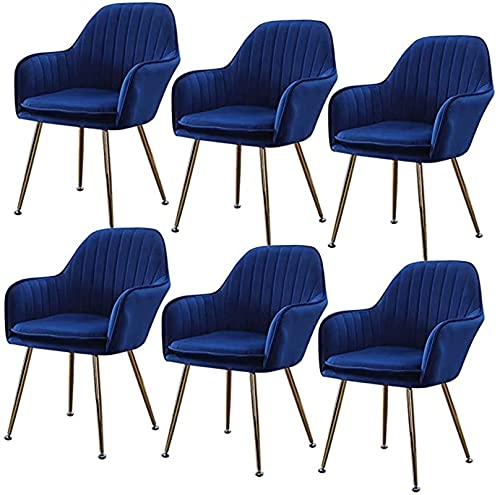 Modern Kitchen Dining Room Chairs Set Of 6 Dining Chairs Seating Seat Upholstered Flannel Fabric Armchair With Armrests Lounge Chair Reception Ch