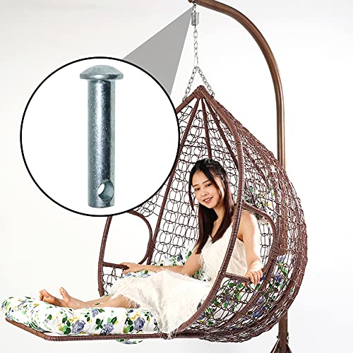 Silver Hammock Pin Plugs Heavy Duty Hammock Chair Hanging Kits Hanging Chair Accessories for Hanging Basket Chairs and Porch Swings