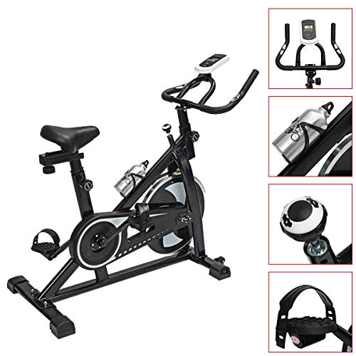 N/A Max Load Weight Static Bicycle Exercise Bike Indoor Cycling Bike Cardio Bike Silent Bicycle Cycling Flywheel Home Fitness