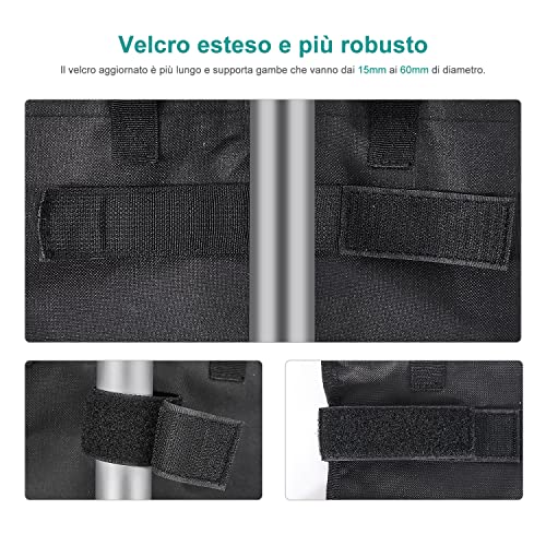 BROSYDA Sandbags Set of 4 Heavy Duty, Industrial Grade 1680D Weights for Gazebo Legs, Sand Bags for Any Pop Up Tents Canopy Outdoor Patio (One-tu
