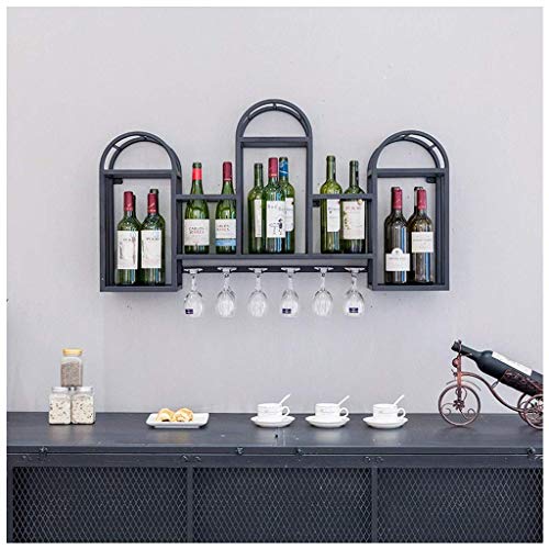 Metal Wrought Iron Wall-Mounted Wine Glass Holder Creative Living Room Display Storage Storage Champagne Glass Wine Glass Goblet Holder Bracket W