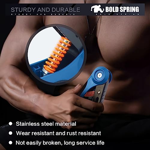 LifeTech Hand Grip Strengthener Workout, Adjustable Hand Exerciser Wrist Forearm Trainer, Foldable Strength Training Gripper Updated, Portable St