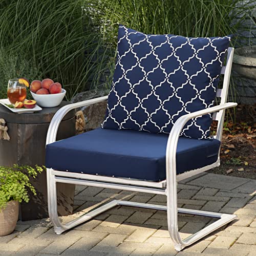 Nigoone Outdoor Cushions Set for Patio Furniture, 24×24 Deep Seat and Back Cushions, Replacement Patio Chair Cushions with All Weather Removable