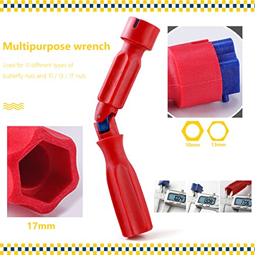 Newsmy Toilet Seat Spanner Plumbing Tools Toilet Seat Fitting Tool Installation Attachment (1 Pc)