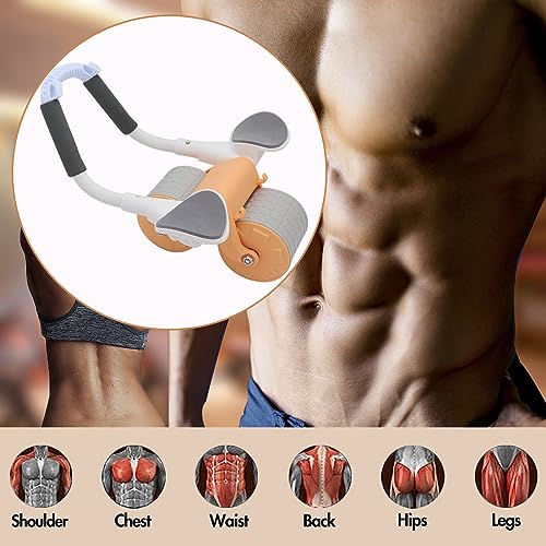 Automatic Rebound Abdominal Wheel,Ab Roller Wheel Core Exercise Equipment,Perfect Core Exercise Equipment for Home Workouts - Ab Roller Wheel for