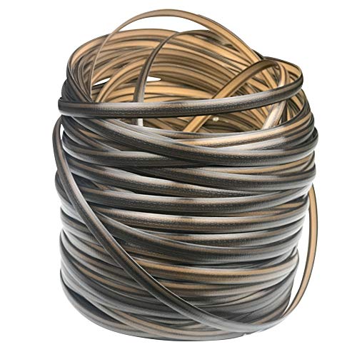 Mhome Plastic Woven Rattan Repair Material for Outdoor Garden Patio Furniture, Durable Wicker Bench Chair Table Repair Kits (Coffee B)