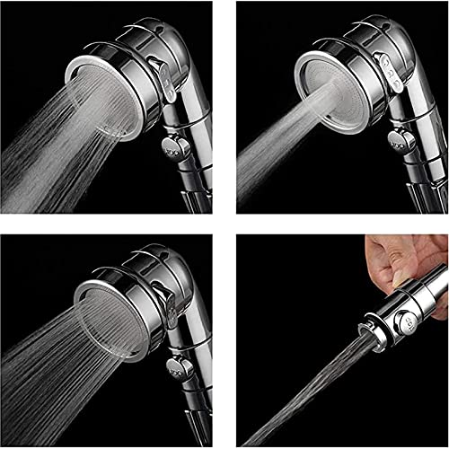 Roscid Sink Faucet Sprayer Attachment Set, Kitchen Bathroom Pet Bathing Shower Head with 9.8ft Hose and G1/2 / M22 / M24 Faucet Adapters, Hair Wa