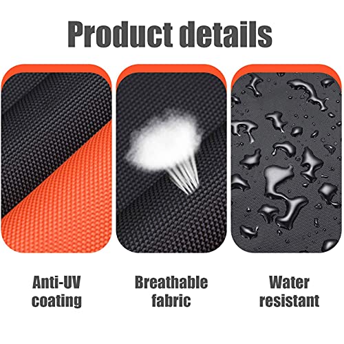 Patio Curved Sofa Cover-Semicircle Shape Garden Furniture Covers- Windproof/Waterproof/Dust/Moisture-Proof- Upgraded Tear-Resistant 210D Oxford-M